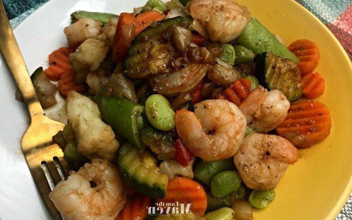 Balsamic Glazed Mixed Seafood Stir Fry