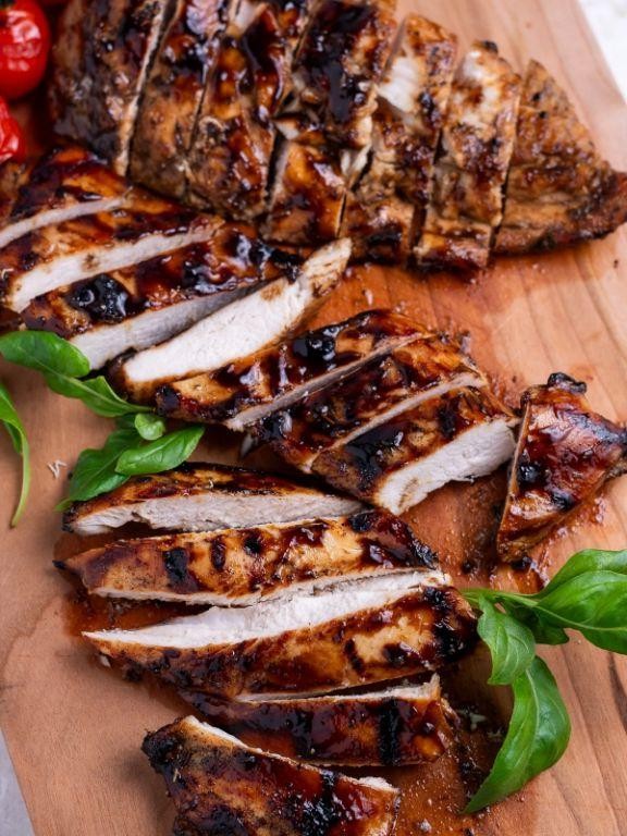 Balsamic Glazed Thin Sliced Chicken Breast