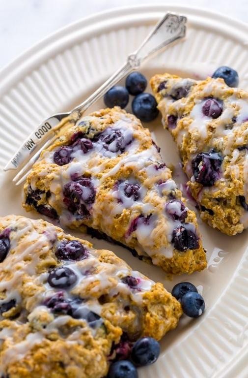 Banana Blueberry Vegan Scones