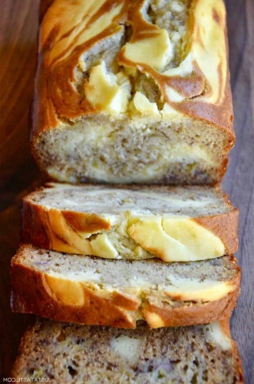 Banana Bread with Cream Cheese Swirl