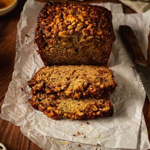 Banana Bread with Walnuts and Honey