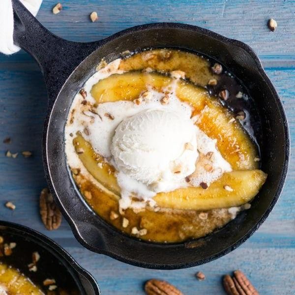 Banana Foster Fried Ice Cream