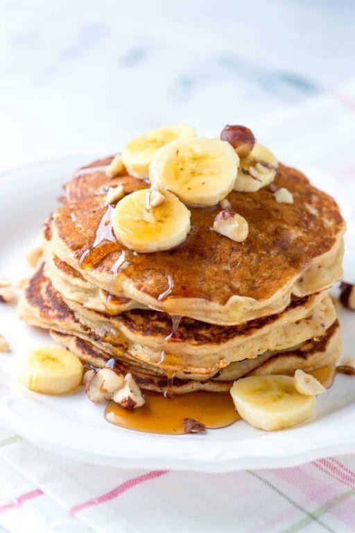 Banana Nut Buttermilk Pancakes