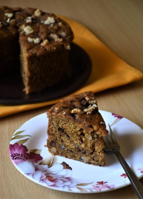 Banana Walnut Vegan Cake