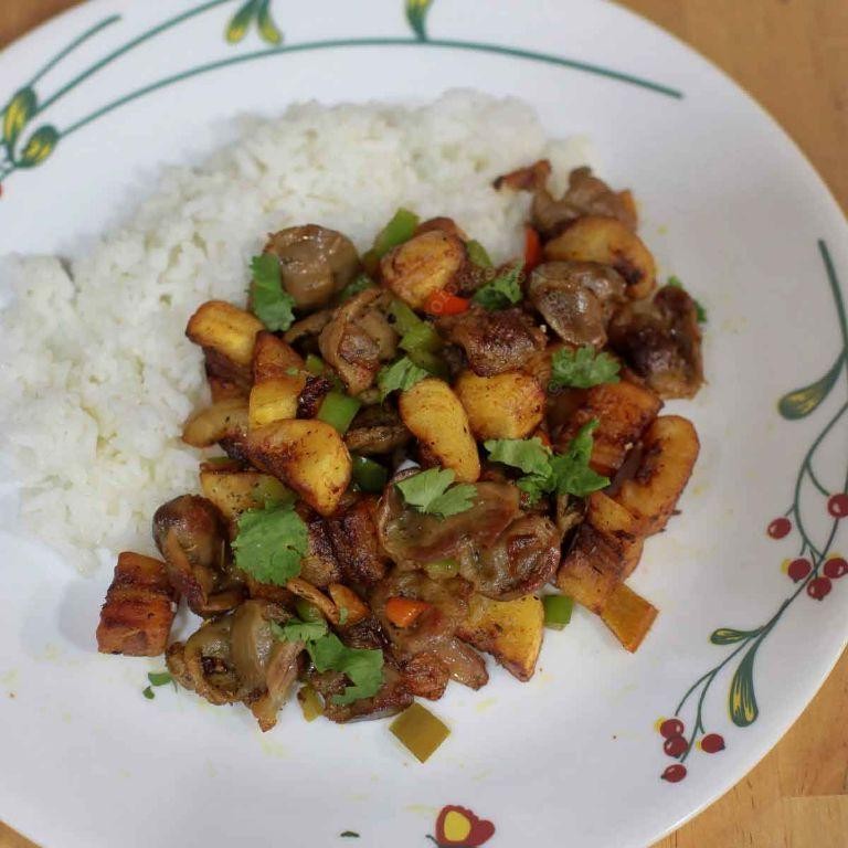 Banana and Chicken Stir Fry
