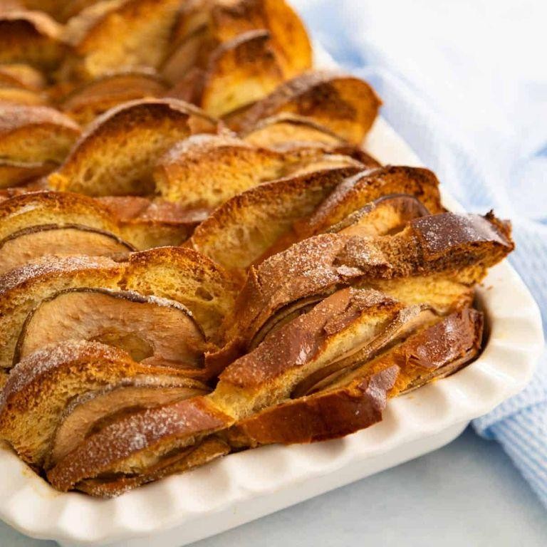 Bartlett Pear and Chocolate Bread Pudding