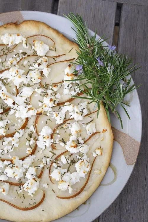 Bartlett Pear and Rosemary Focaccia