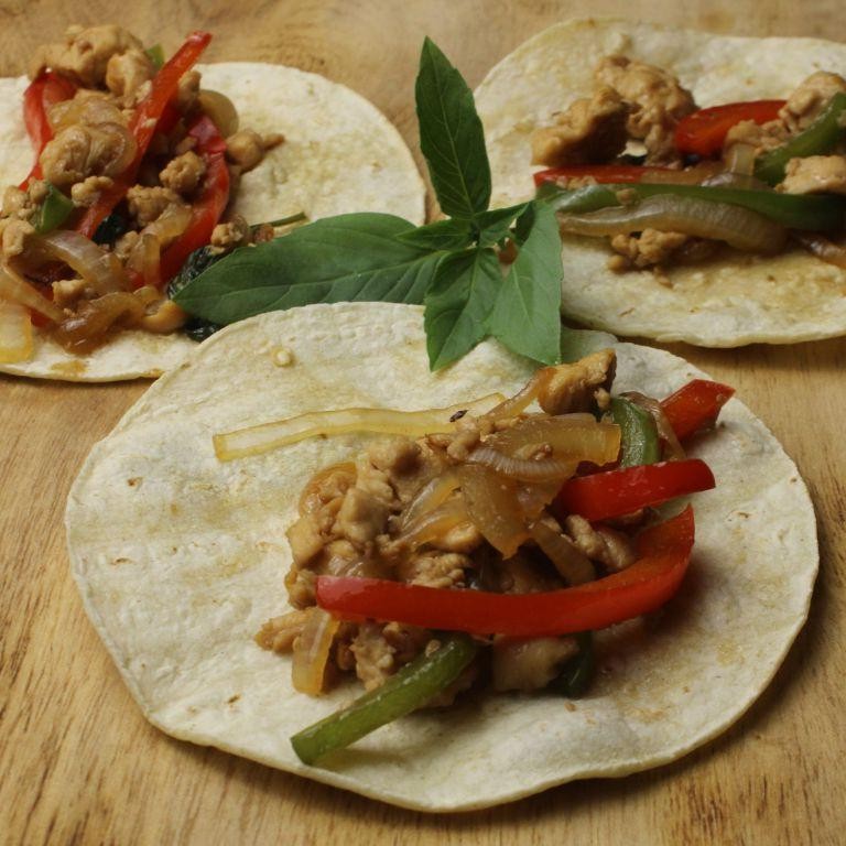 Basil Chicken Tacos