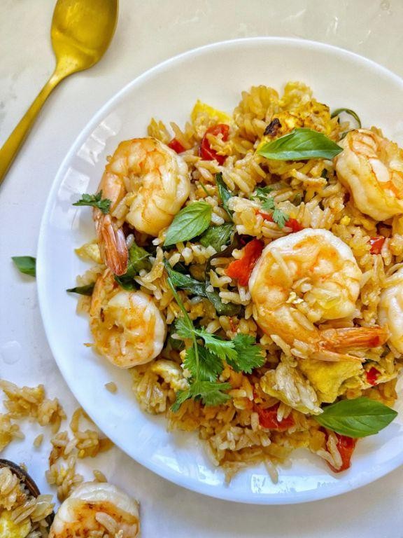 Basil Shrimp Fried Rice