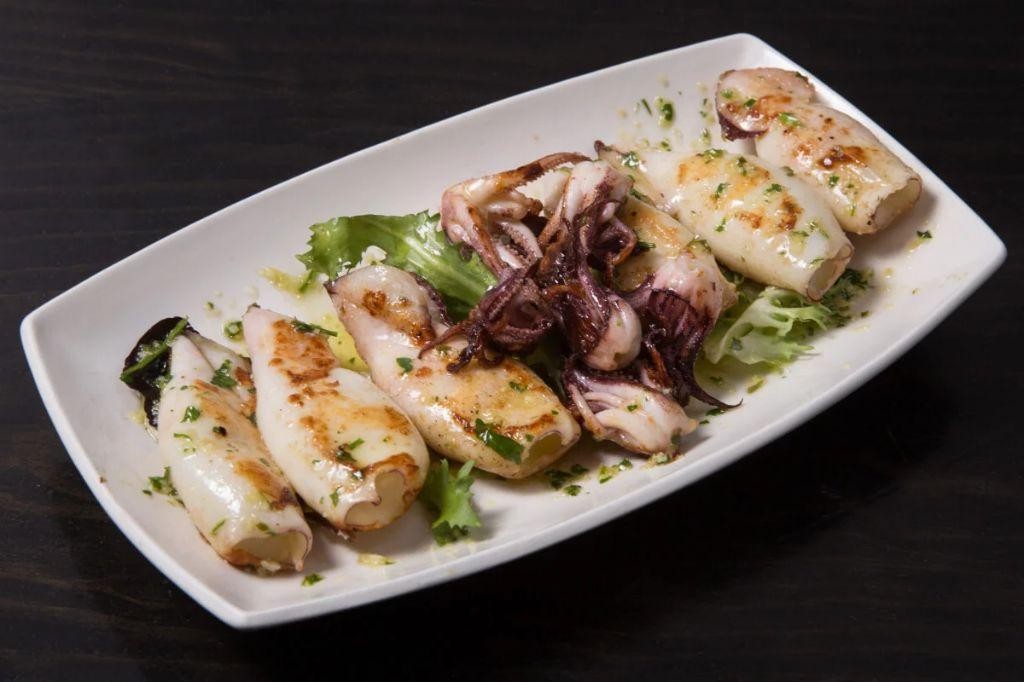 Basque Style Grilled Squid