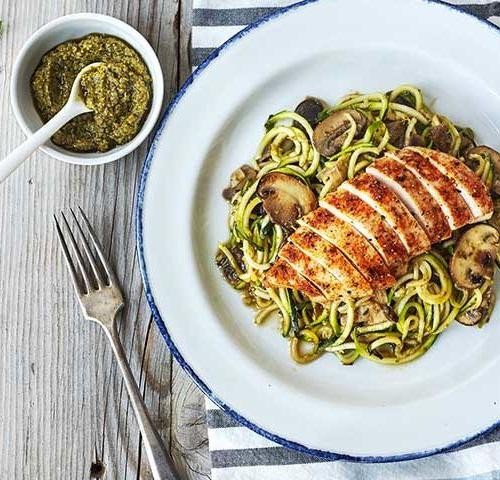 Beachbody Zucchini Noodles with Pesto