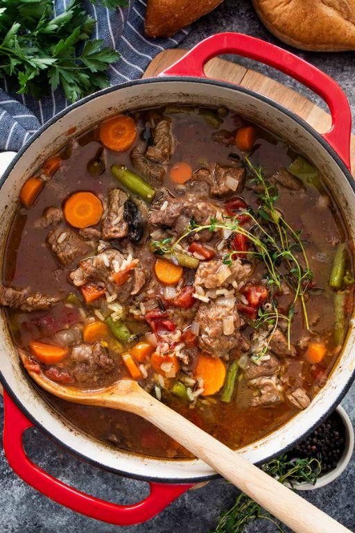 Beef Bone and Rice Soup