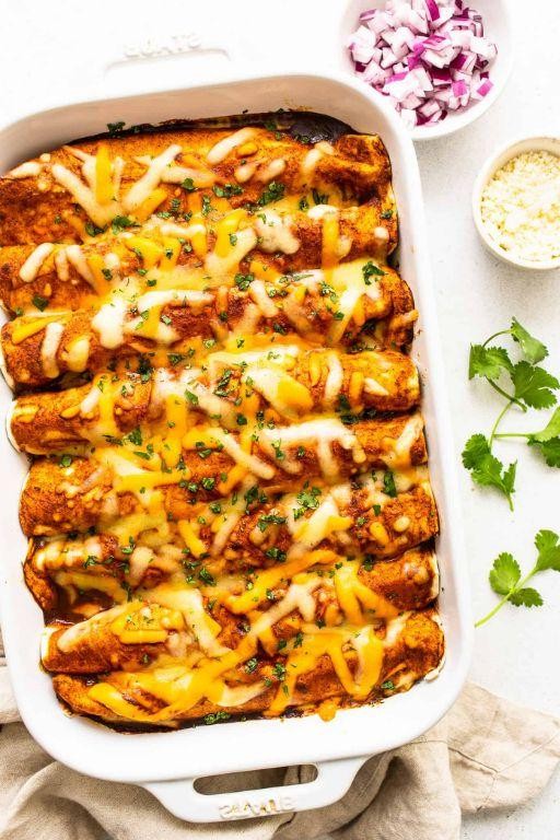 Beef Enchiladas with Homemade Sauce
