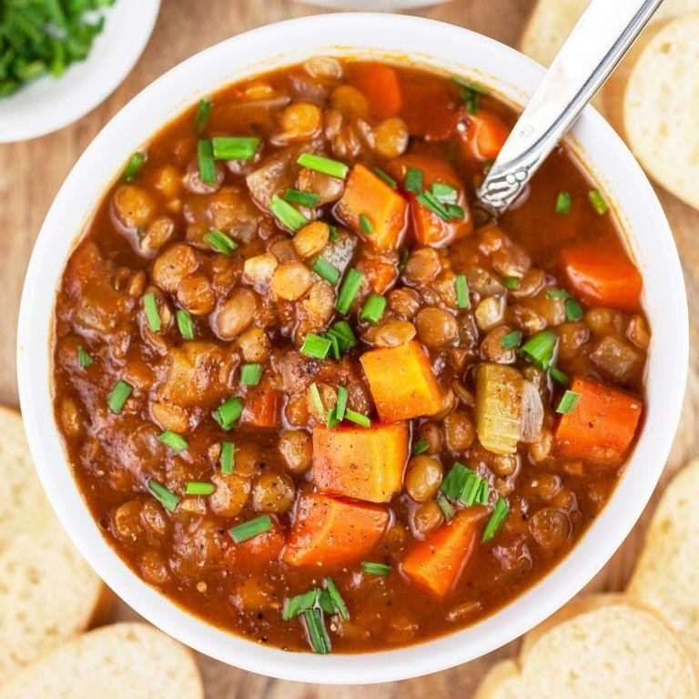 Beef Heart and Lentil Soup