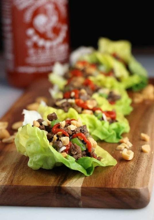 Beef and Mushroom Lettuce Wraps