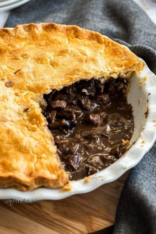 Beef and Mushroom Pie with Ribeye