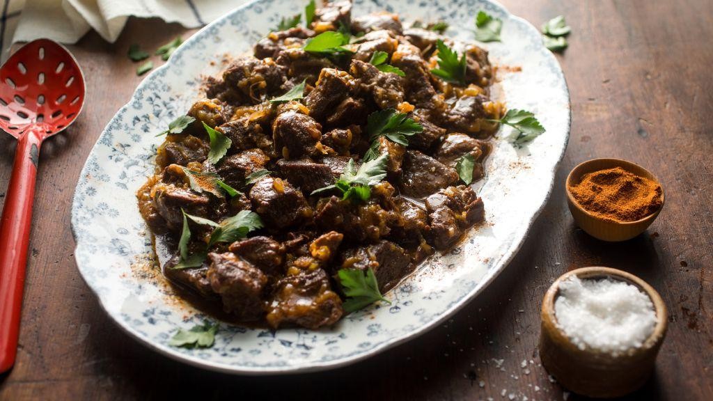 Beer Braised Beef with Onions