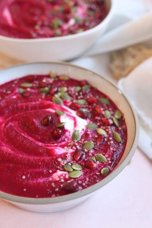 Beet and Apple Soup with Ginger