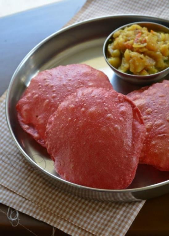 Beetroot Poori Masala