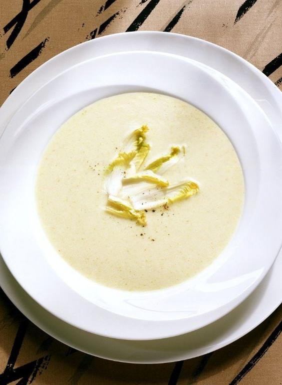 Belgian Endive Soup with Cream and Herbs