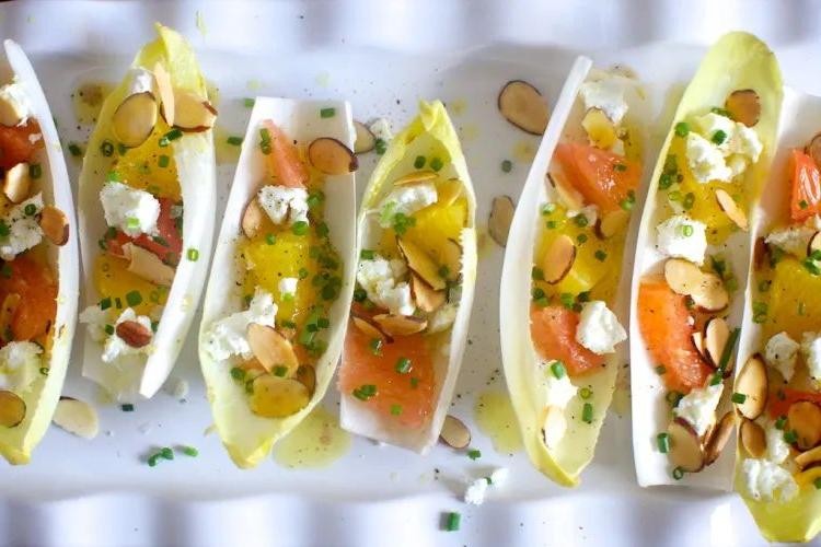 Belgian Endive and Orange Salad with Almonds