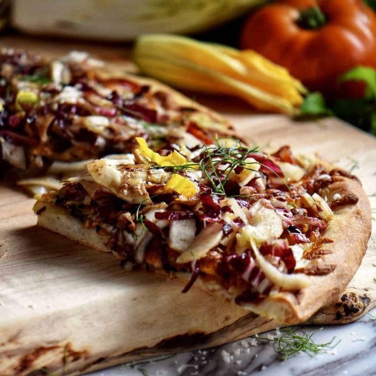 Belgian Endive and Radicchio Pizza