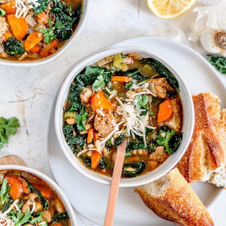 Beyond Sausage and Kale Soup
