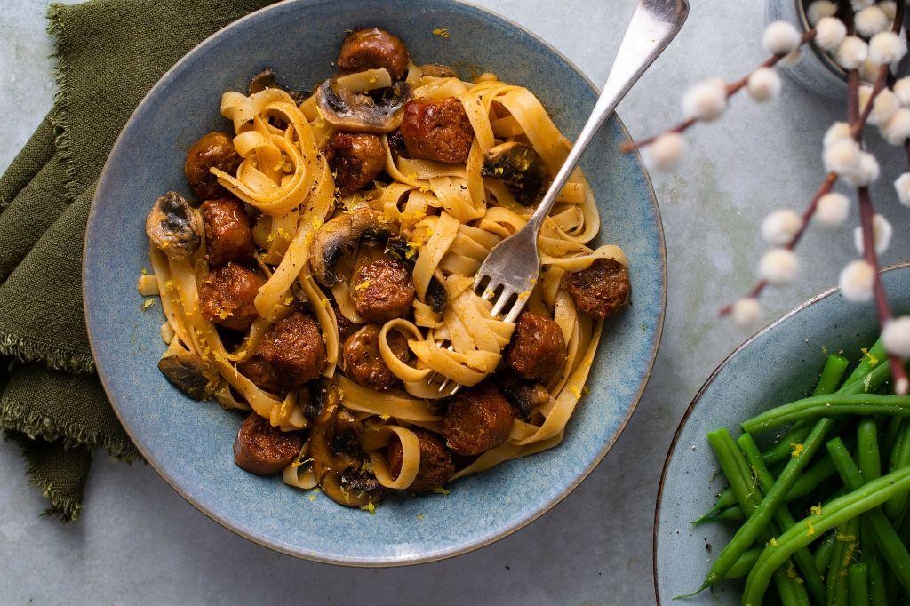 Beyond Sausage and Mushroom Pasta