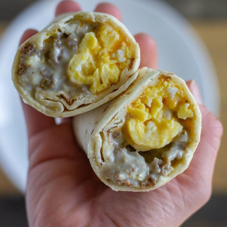 Biscuit Breakfast Burritos