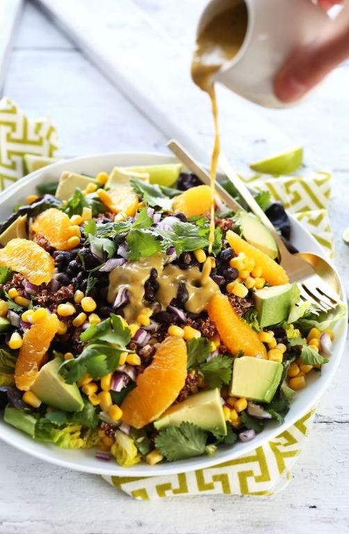Black Bean Salad with Orange Vinaigrette