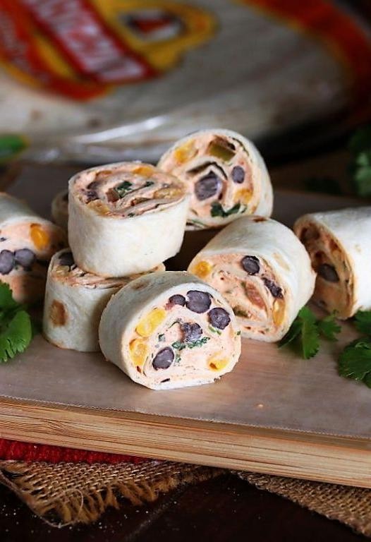 Black Bean and Corn Pinwheels
