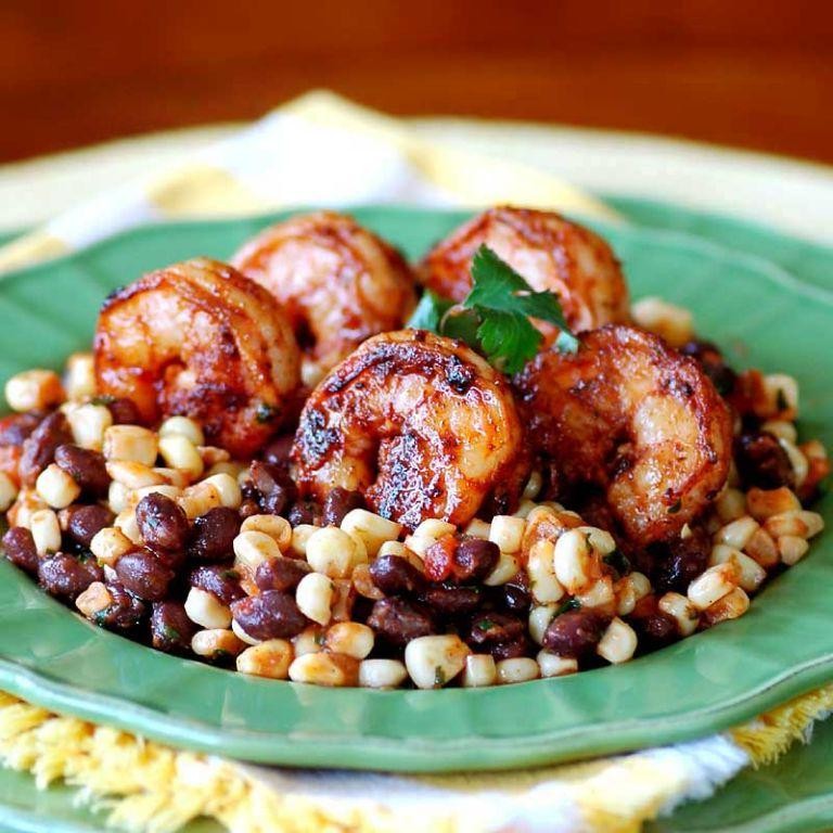 Black Bean and Corn Stuffed Shrimp