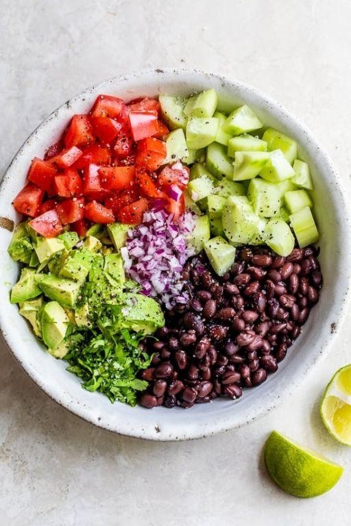 Black Bean and Cucumber Salad