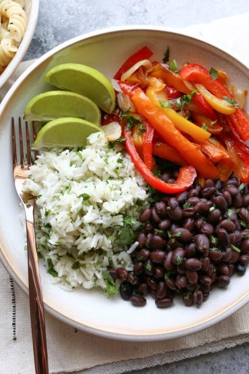 Black Bean and Lime Cilantro Rice