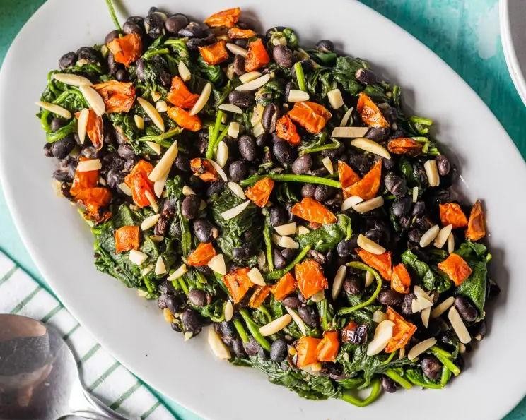 Black Bean and Spinach Salad