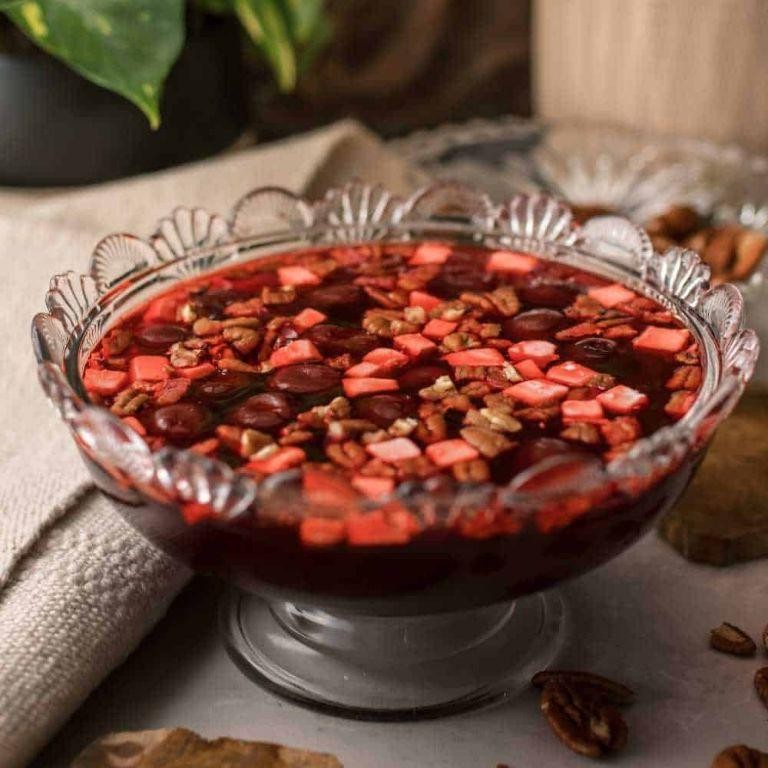 Black Cherry Jello with Coconut