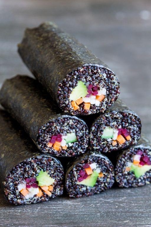 Black Quinoa Sushi Rolls