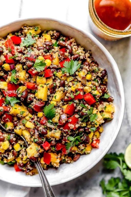 Black Quinoa and Mango Salad