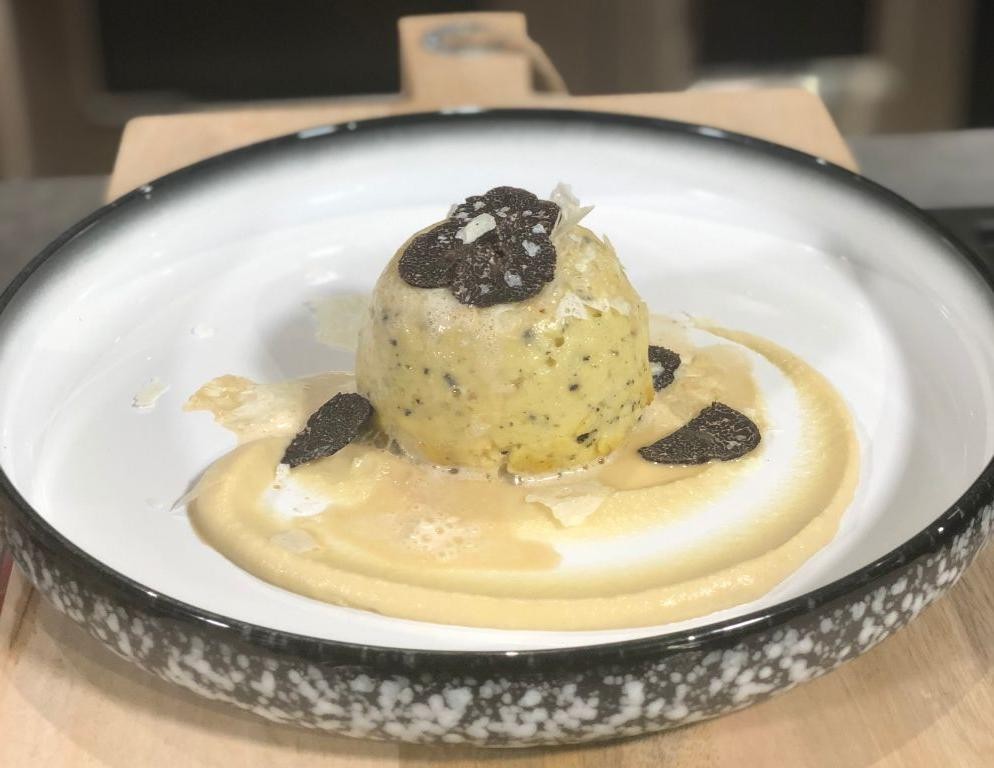 Black Truffle and Comte Egg Souffle