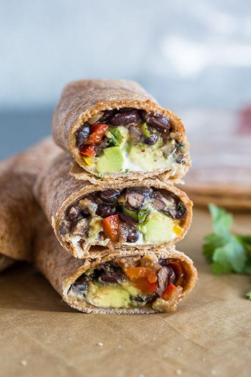 Blackened Corn and Avocado Veggie Wrap