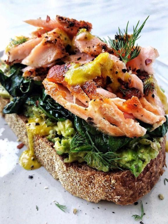Blackened Salmon and Avocado Toast