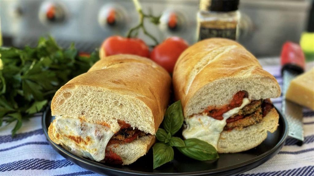 Blackstone Grilled Eggplant Parmesan