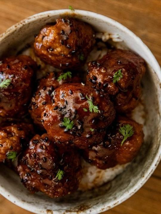 Blackstone Grilled Turkey and Veggie Meatballs