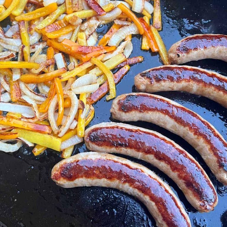 Blackstone Sausage and Peppers