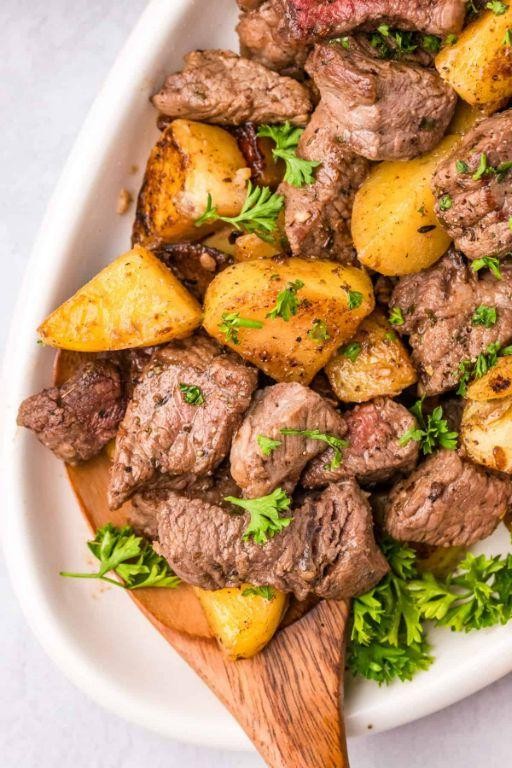 Blackstone Steak and Potatoes