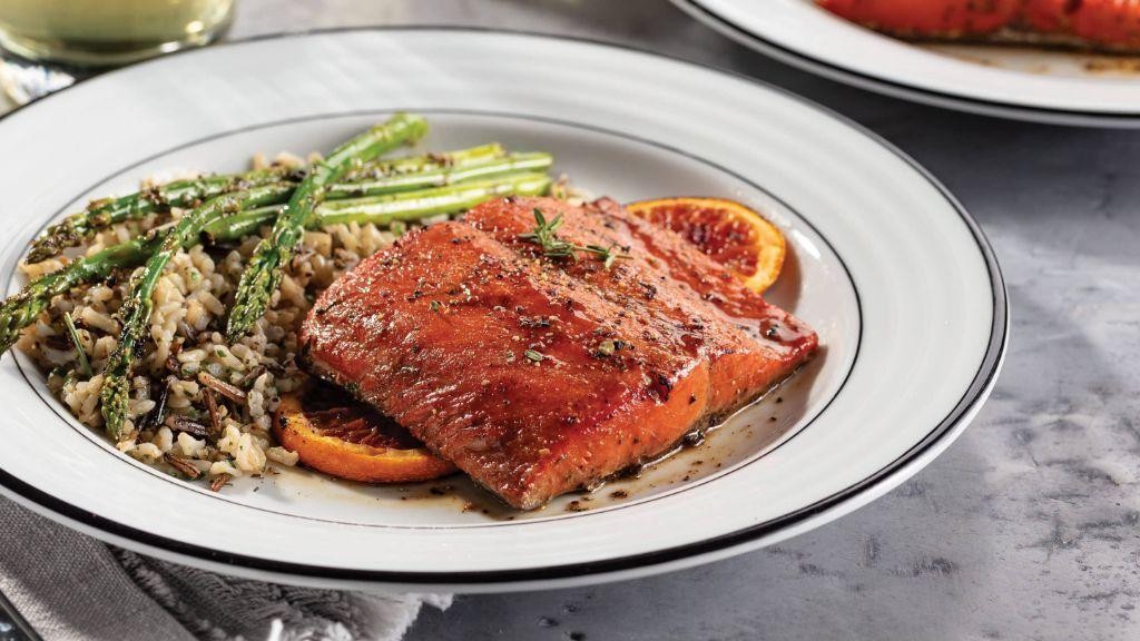 Blood Orange Glazed Salmon