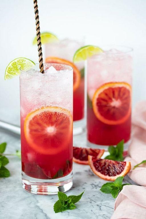 Blood Orange Liqueur Mojito