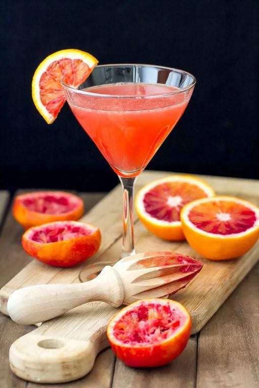 Blood Orange Mexican Martini