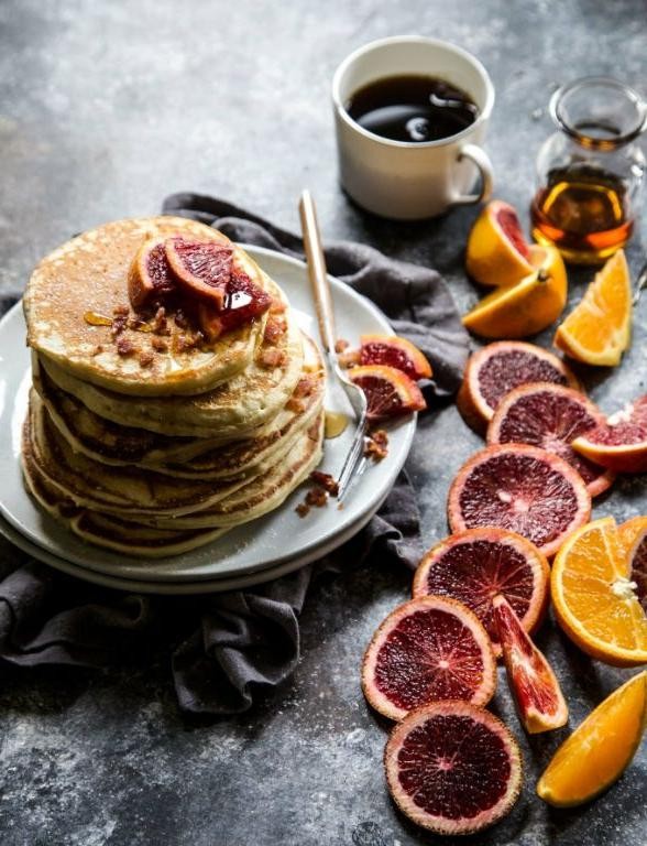 Blood Orange Pancakes