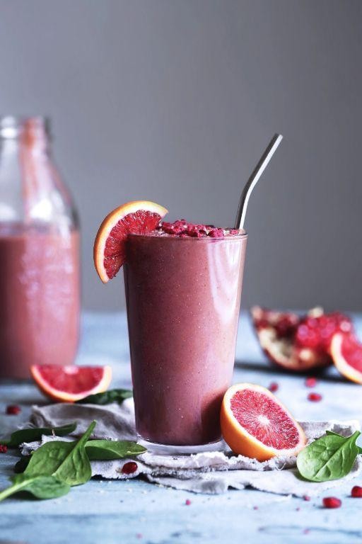 Blood Orange and Pomegranate Smoothie